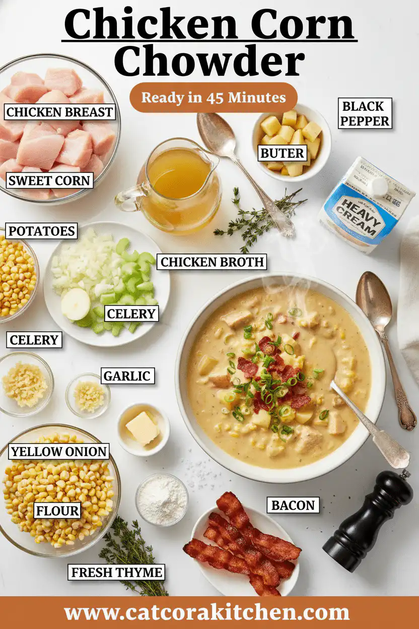 Chicken corn chowder ingredients