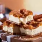 churro cheesecake bars