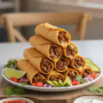 crispy beef taquitos
