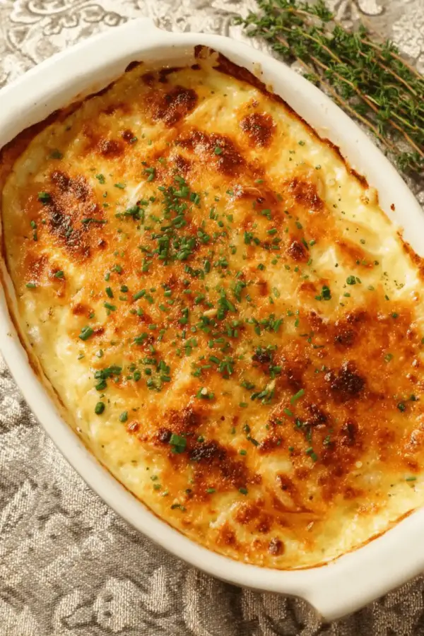 roasted garlic au gratin