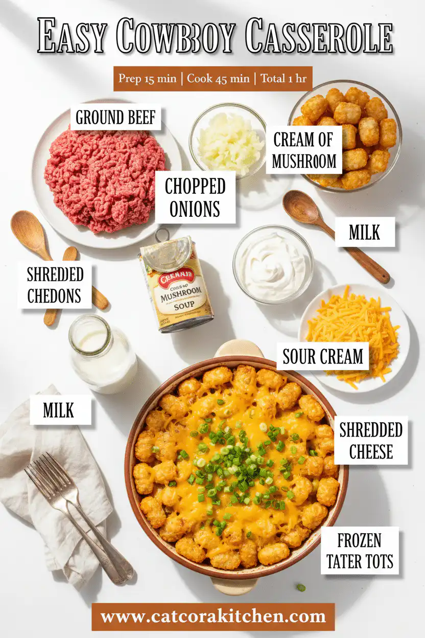 Easy cowboy casserole ingredients