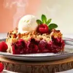 easy raspberry crumble