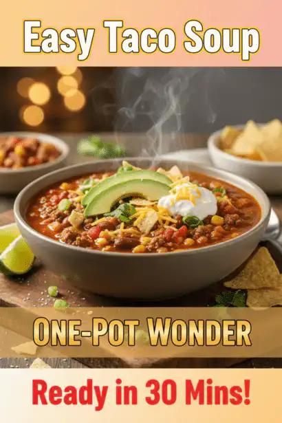 easy taco soup recipe
