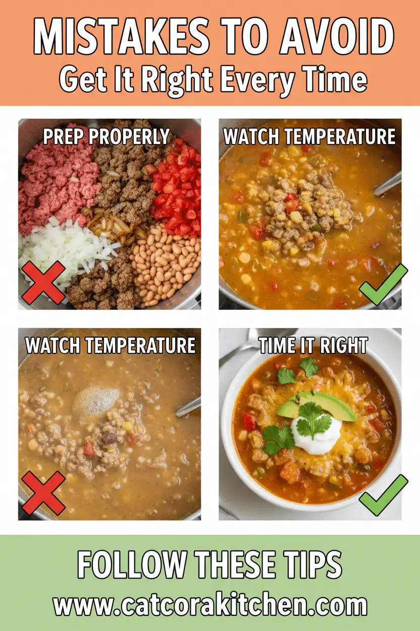 Easy taco soup recipe common mistakes