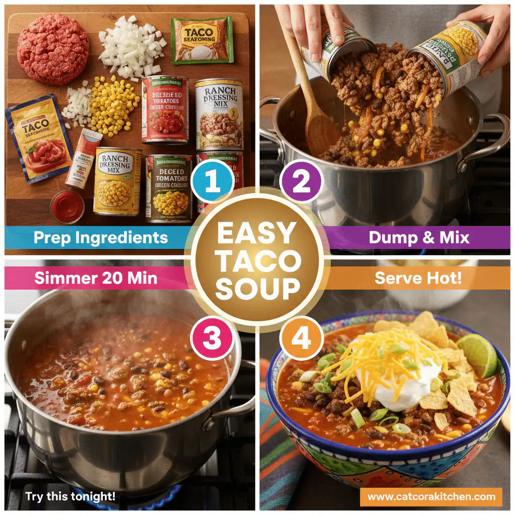 card recipe ingredients and instructions easy taco soup recipe