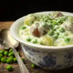 creamed peas and potatoes