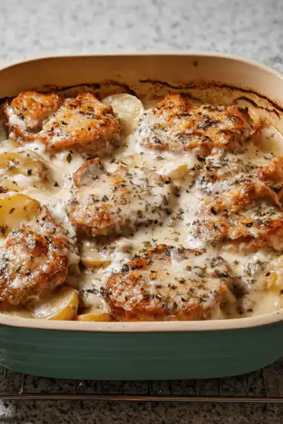 pork chop potato casserole