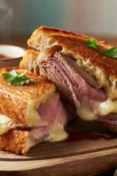 french dip grilled cheese