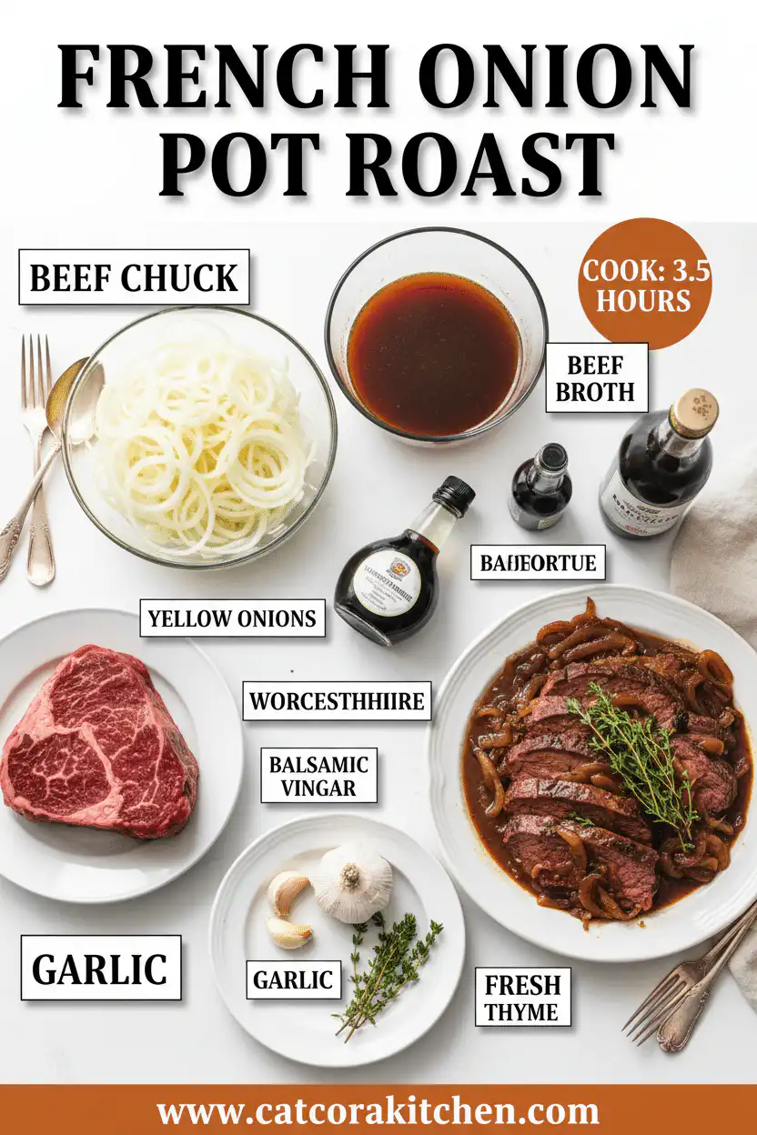 French onion pot roast ingredients