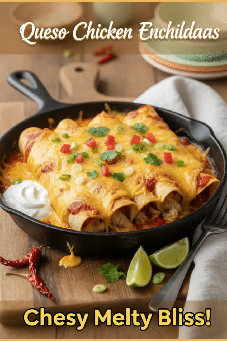 how to make queso chicken enchiladas