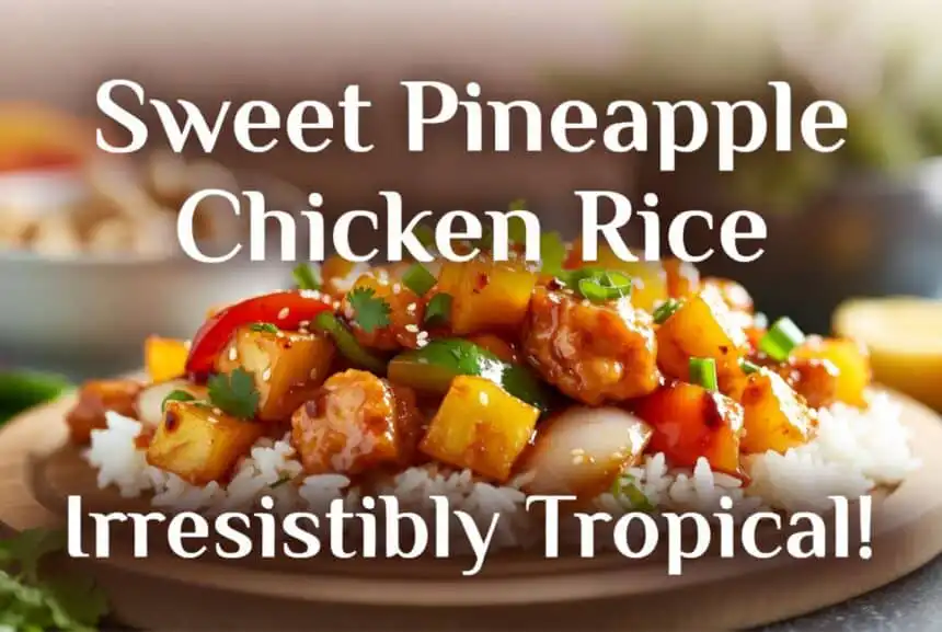 pineapple chicken with rice