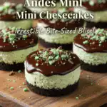 Andes mint mini cheesecakes