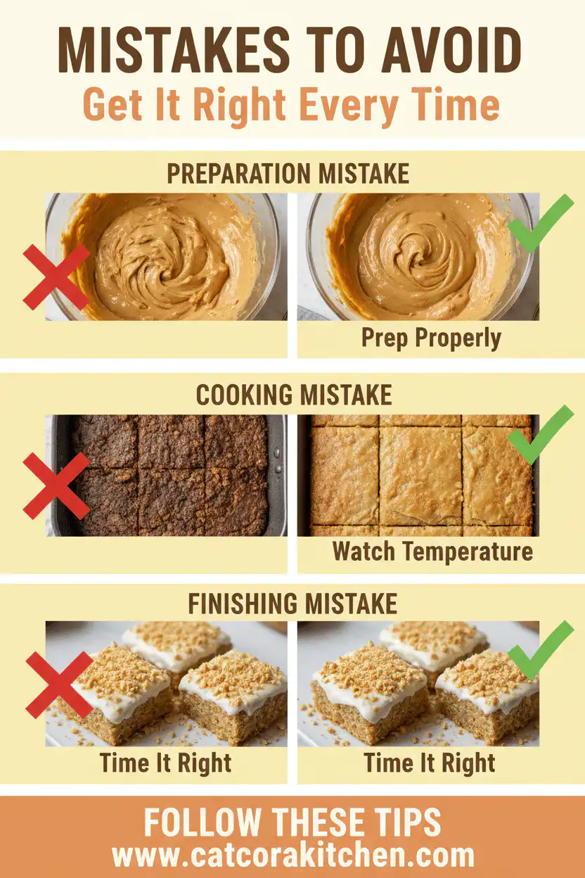 Blarney Stones peanut bars common mistakes