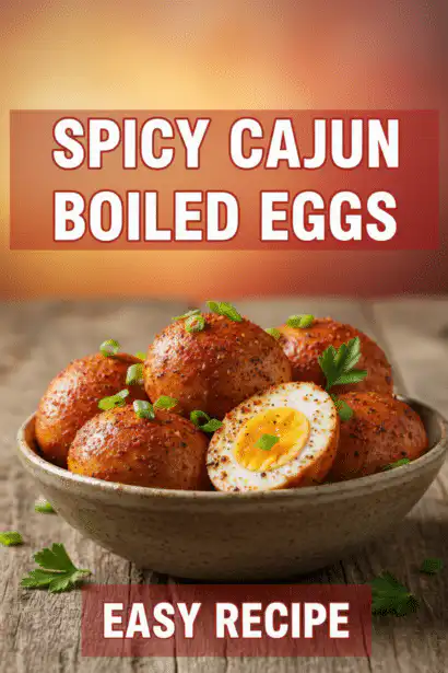 Cajun boiled eggs