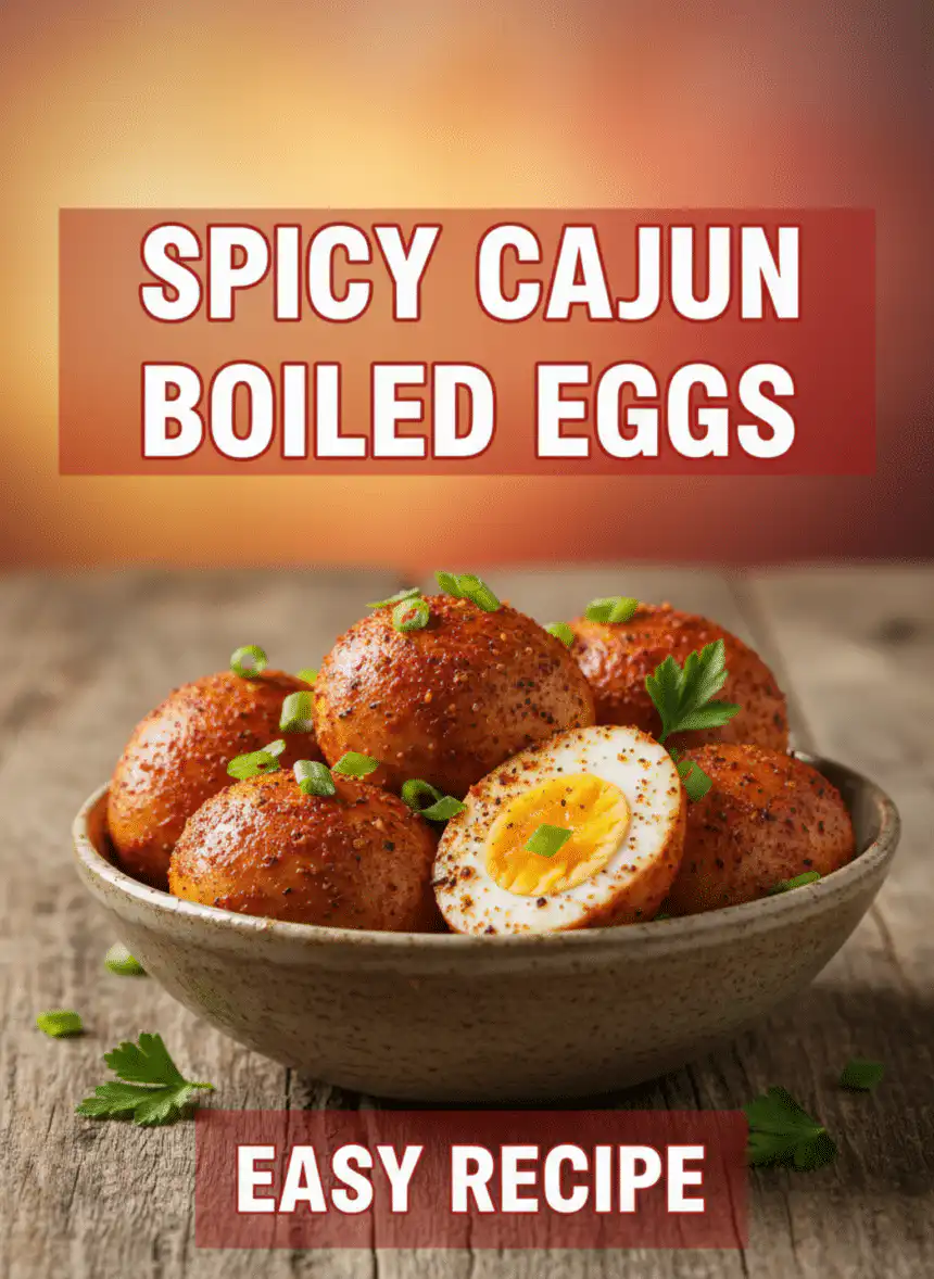 Cajun boiled eggs