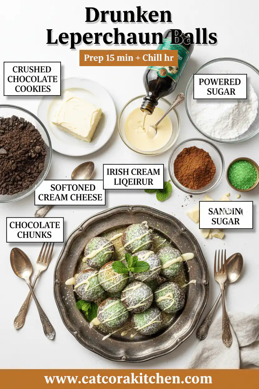 Drunken Leprechaun Balls chocolate ingredients