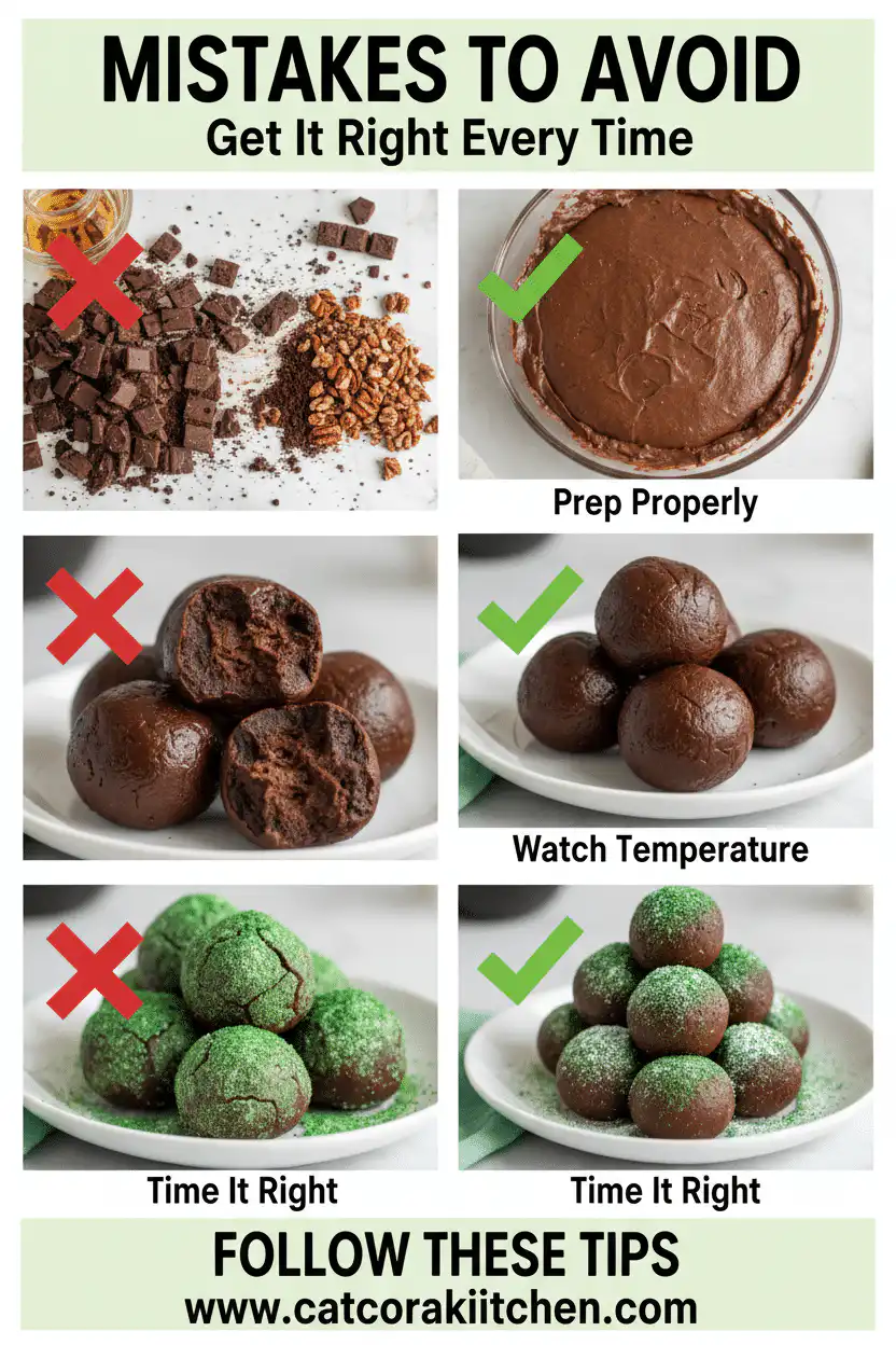 Drunken Leprechaun Balls chocolate common mistakes