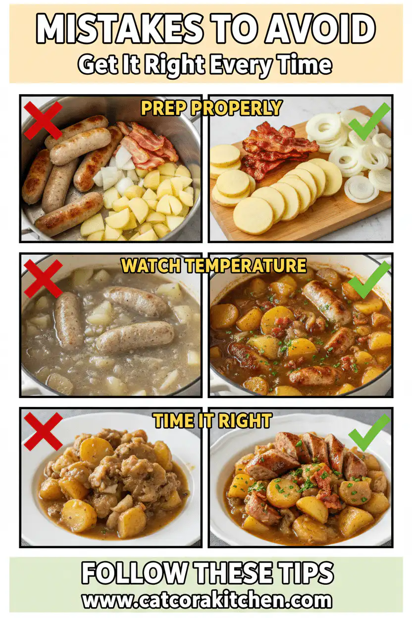 Dublin Coddle Irish sausage and potato stew common mistakes