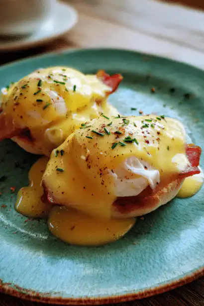 Eggs Benedict with Hollandaise sauce
