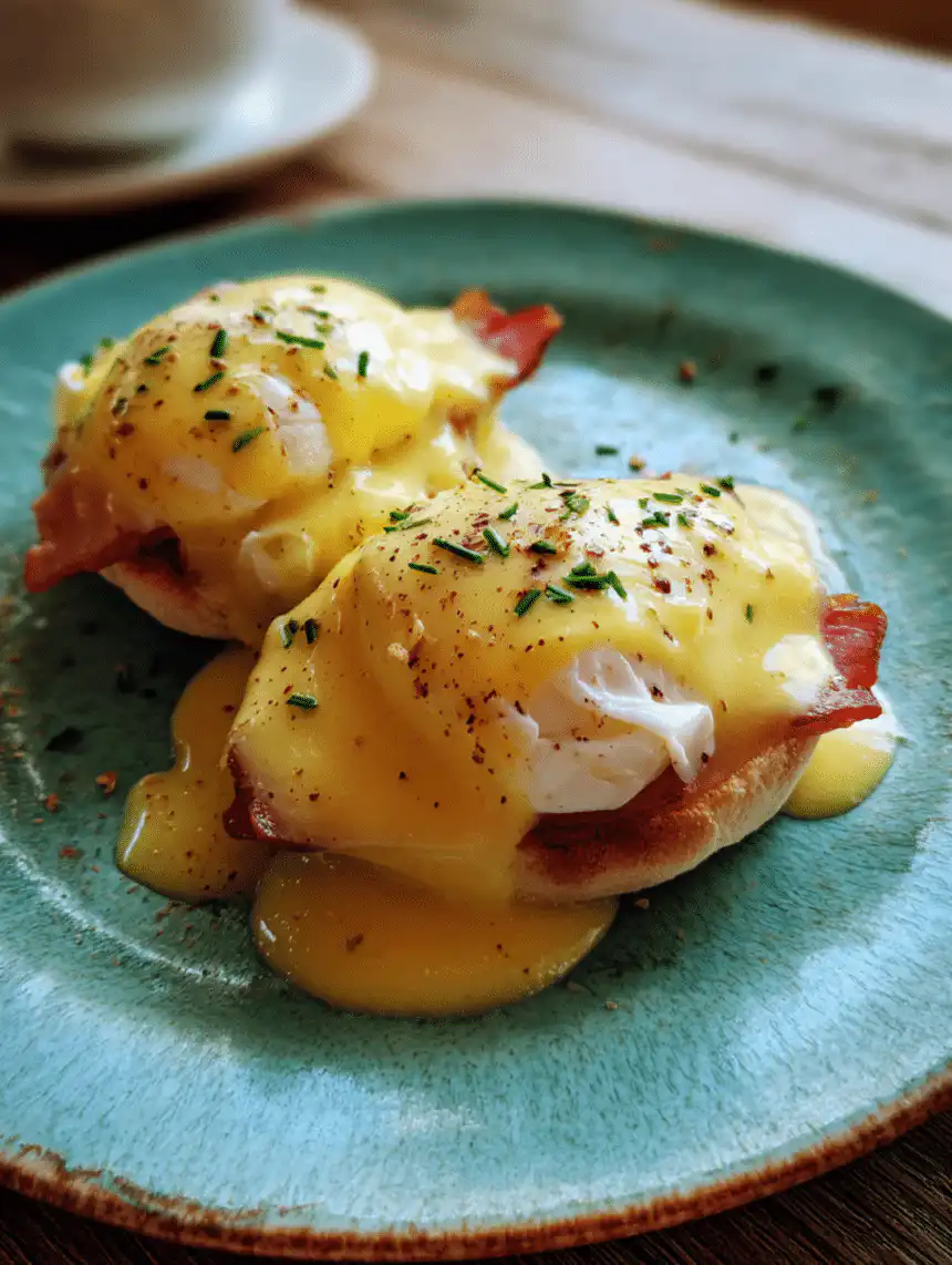 Eggs Benedict with Hollandaise sauce