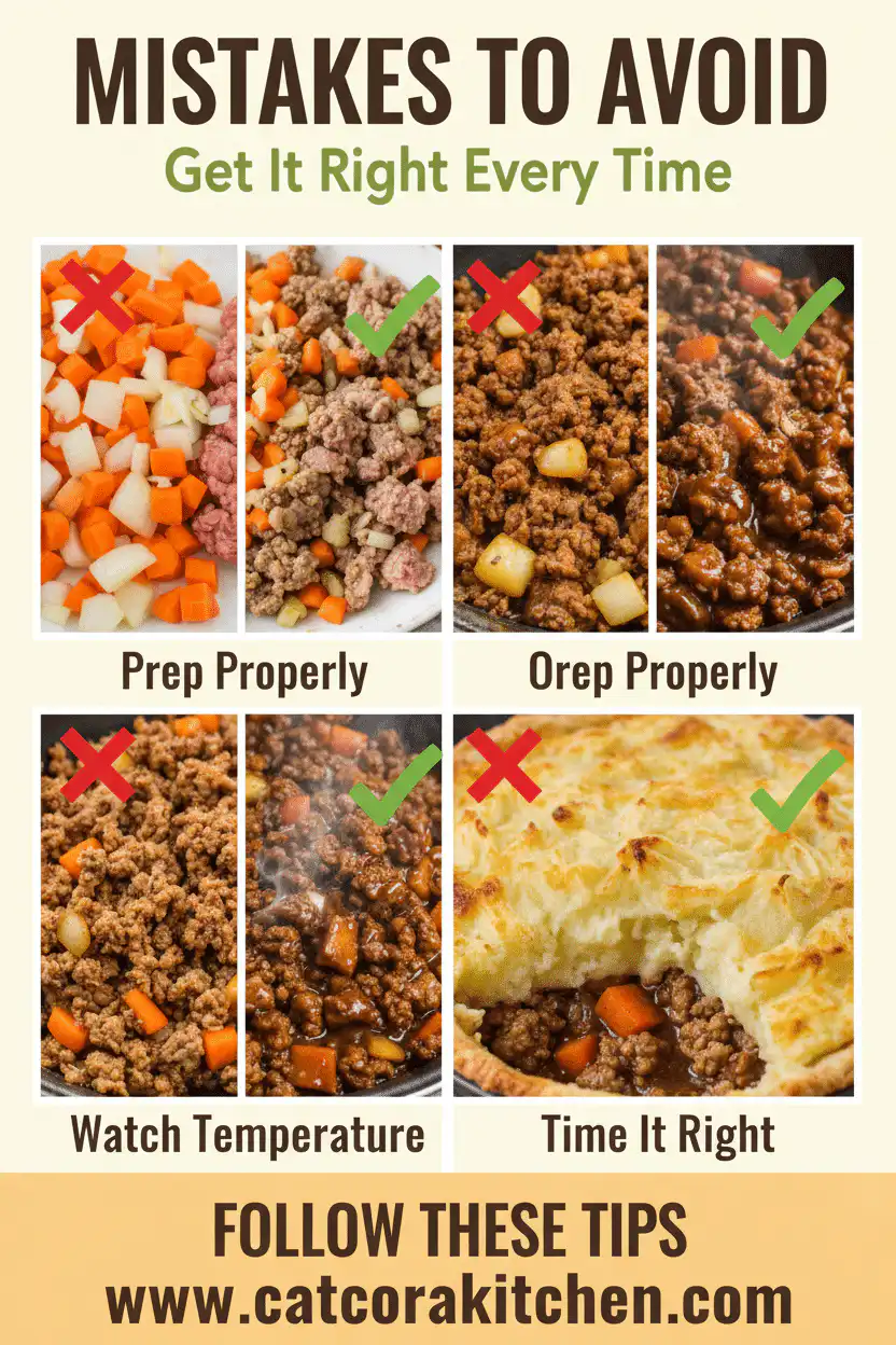 Guinness Shepherd's Pie common mistakes