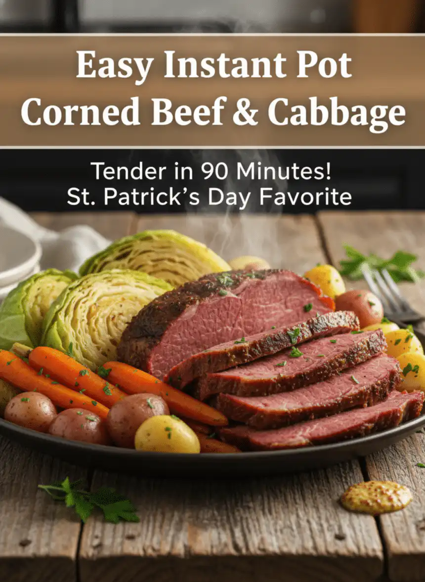 Instant Pot corned beef and cabbage