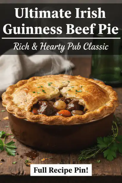 Irish Pub Guinness Beef Pie