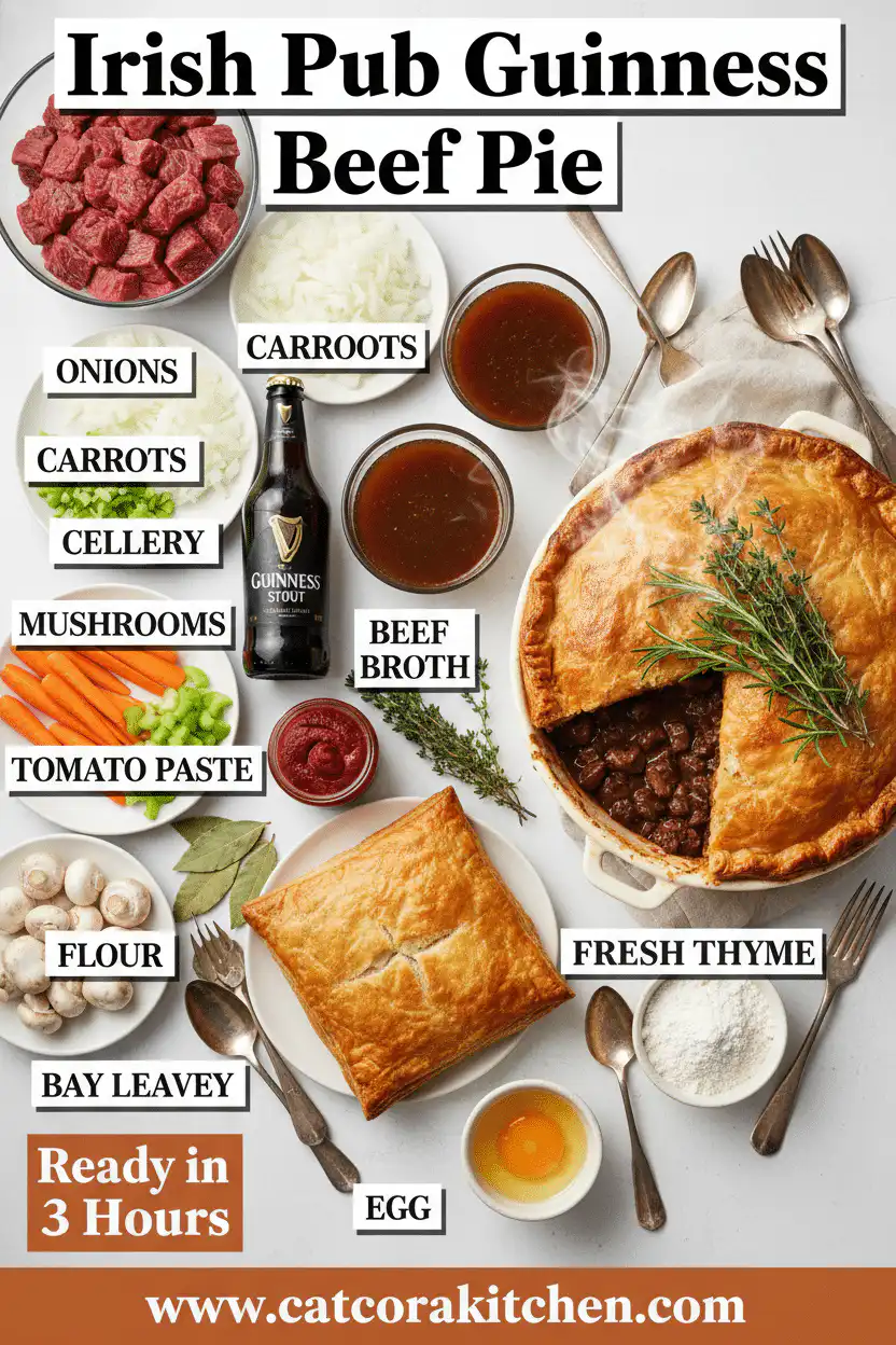 Irish Pub Guinness Beef Pie ingredients