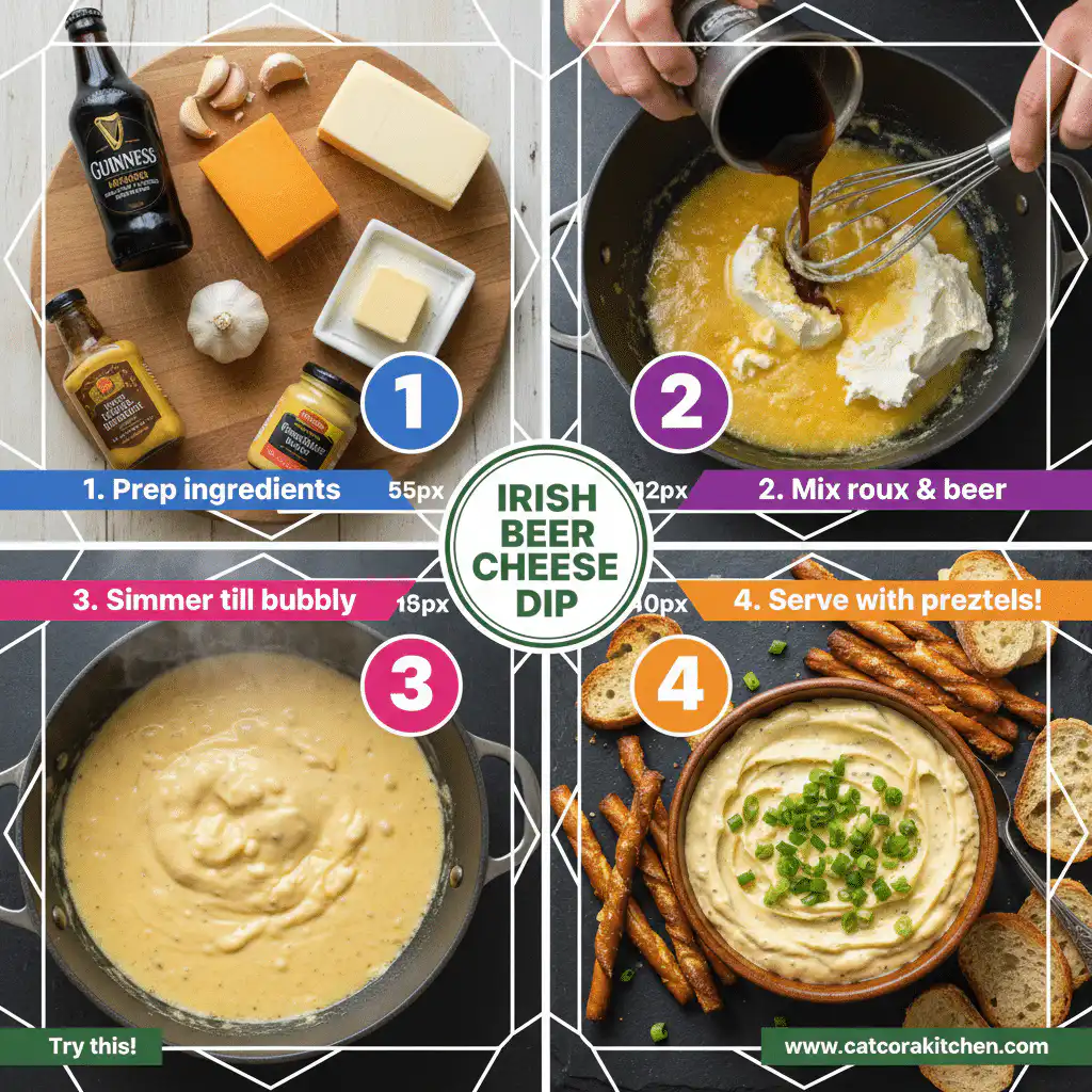 card recipe ingredients and instructions Irish beer cheese dip