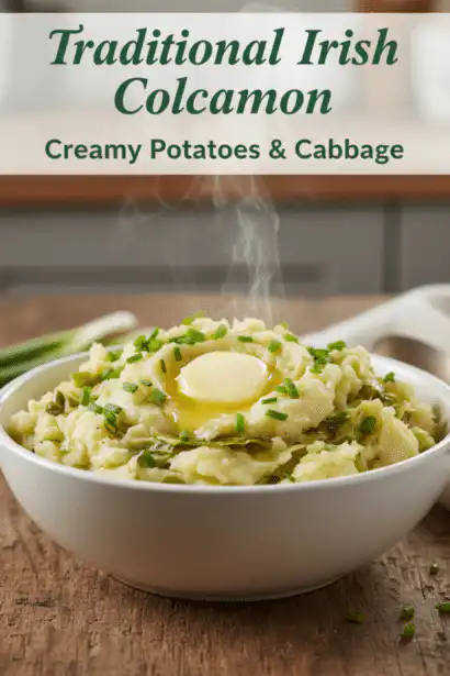 Irish colcannon potatoes and cabbage