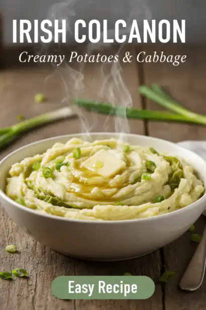 Irish colcannon potatoes and cabbage