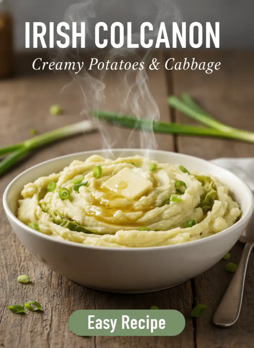 Irish colcannon potatoes and cabbage