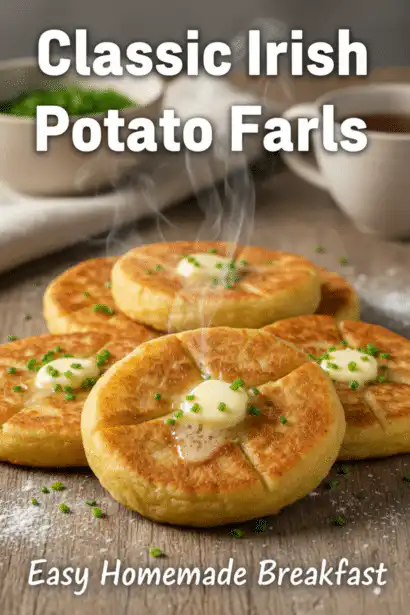 Irish potato farls classic breakfast