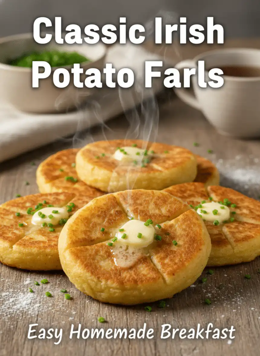 Irish potato farls classic breakfast