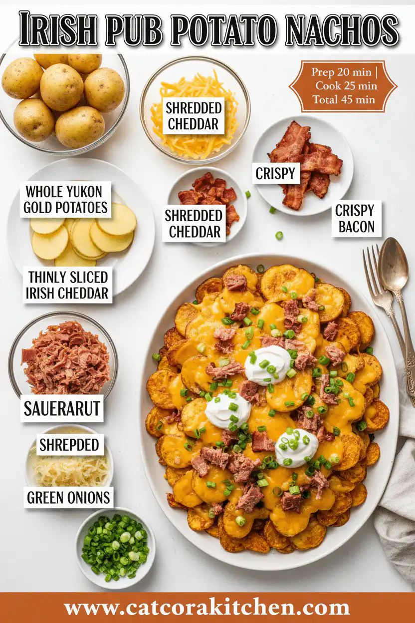 Irish pub potato nachos ingredients
