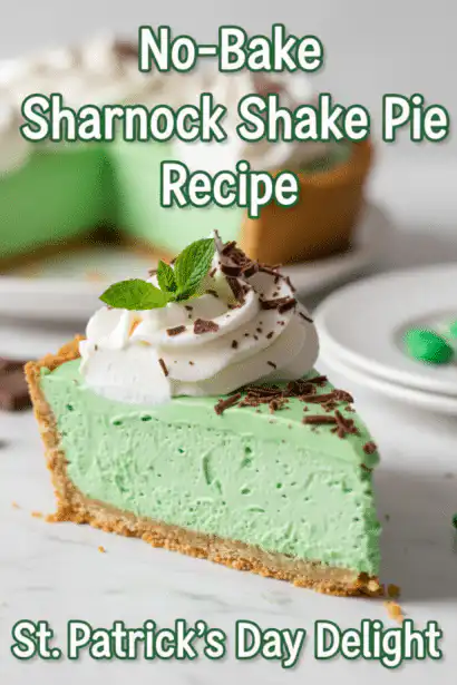 Shamrock Shake Pie no bake