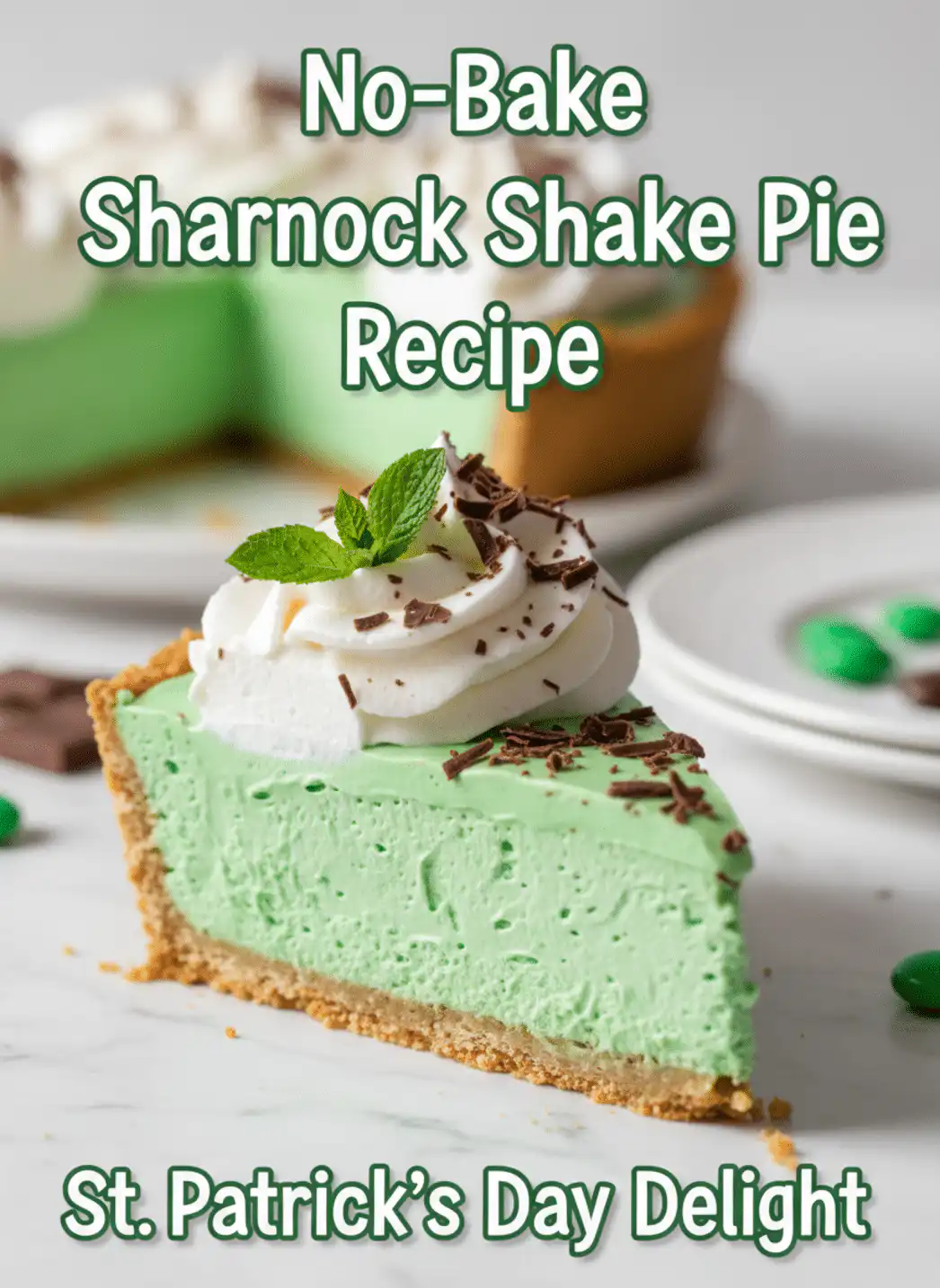 Shamrock Shake Pie no bake