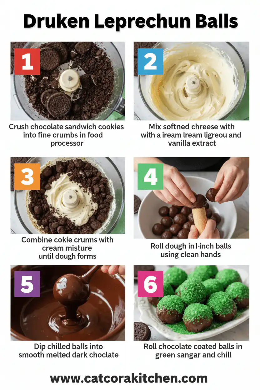 Drunken Leprechaun Balls chocolate How to Make