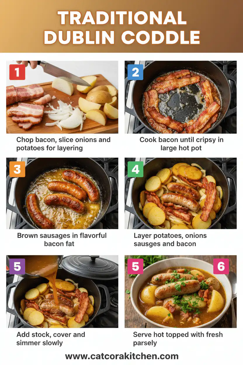 Dublin Coddle Irish sausage and potato stew How to Make