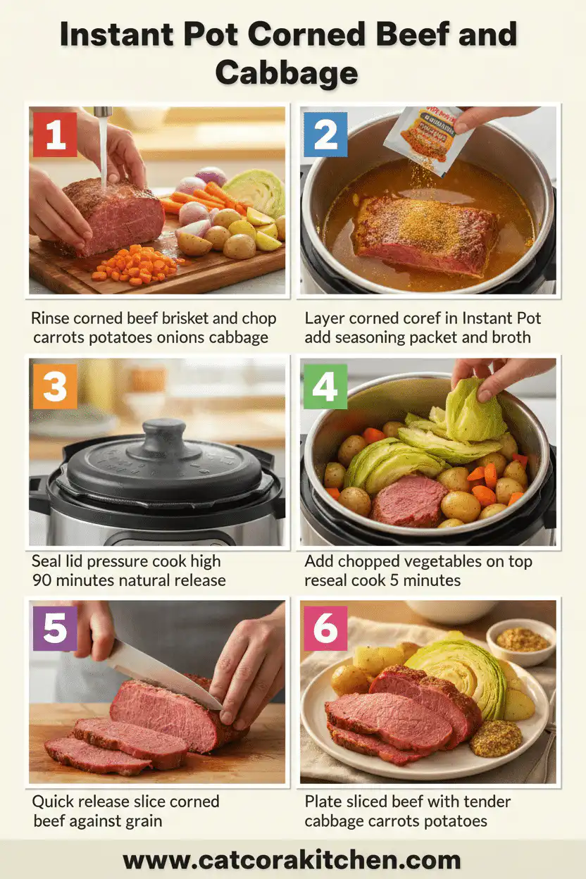 Instant Pot corned beef and cabbage How to Make
