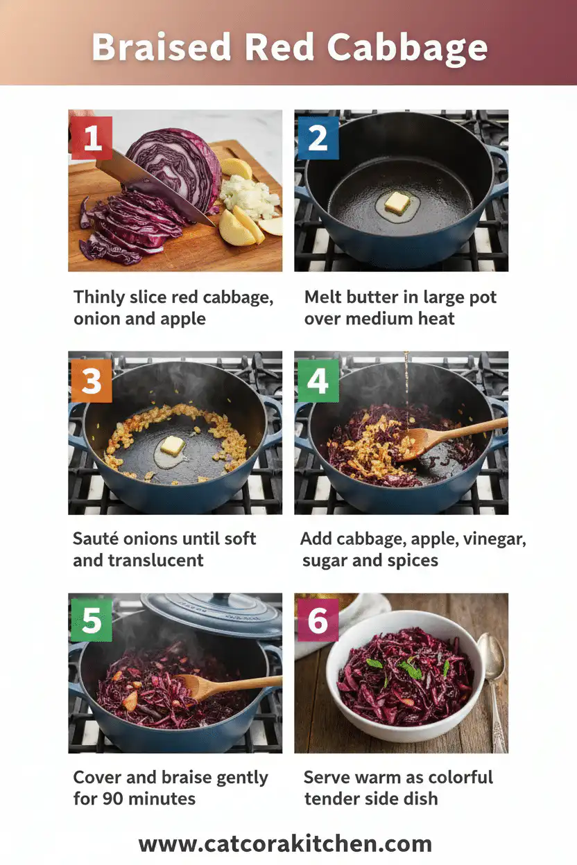Braised red cabbage how to make