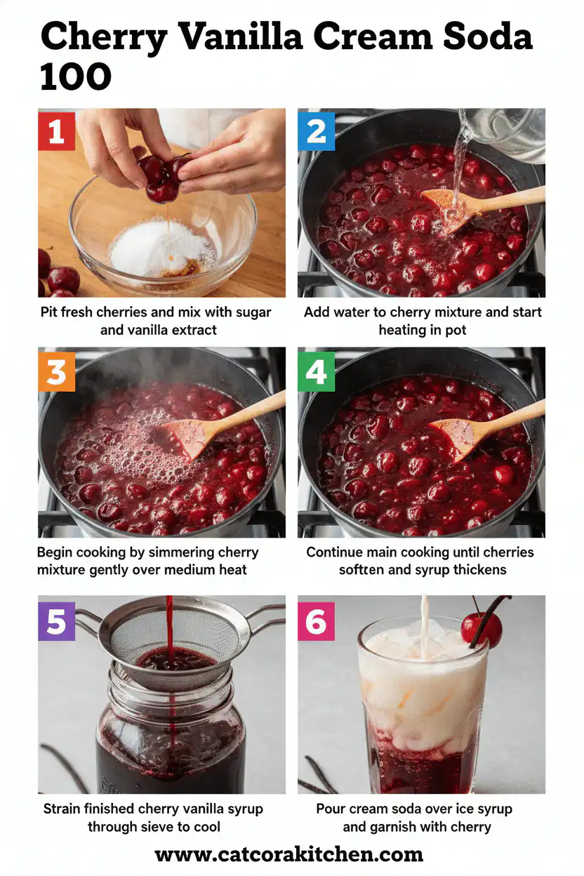 Cherry vanilla cream soda How to Make 