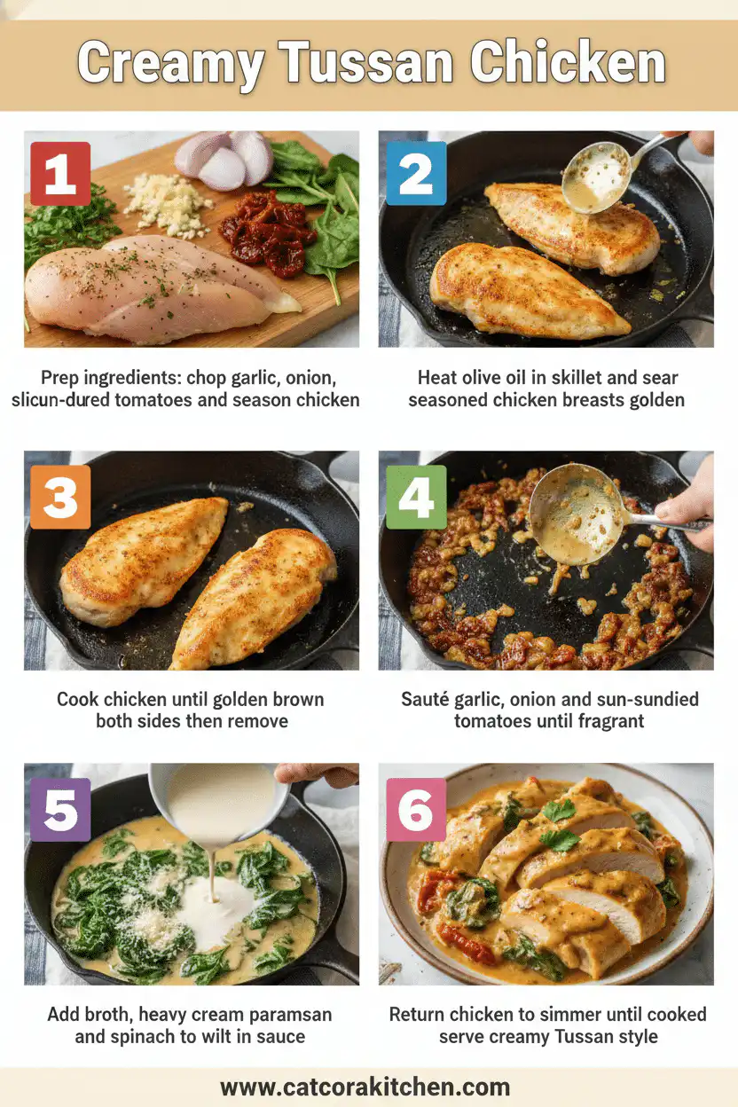 Creamy Tuscan chicken How to Make