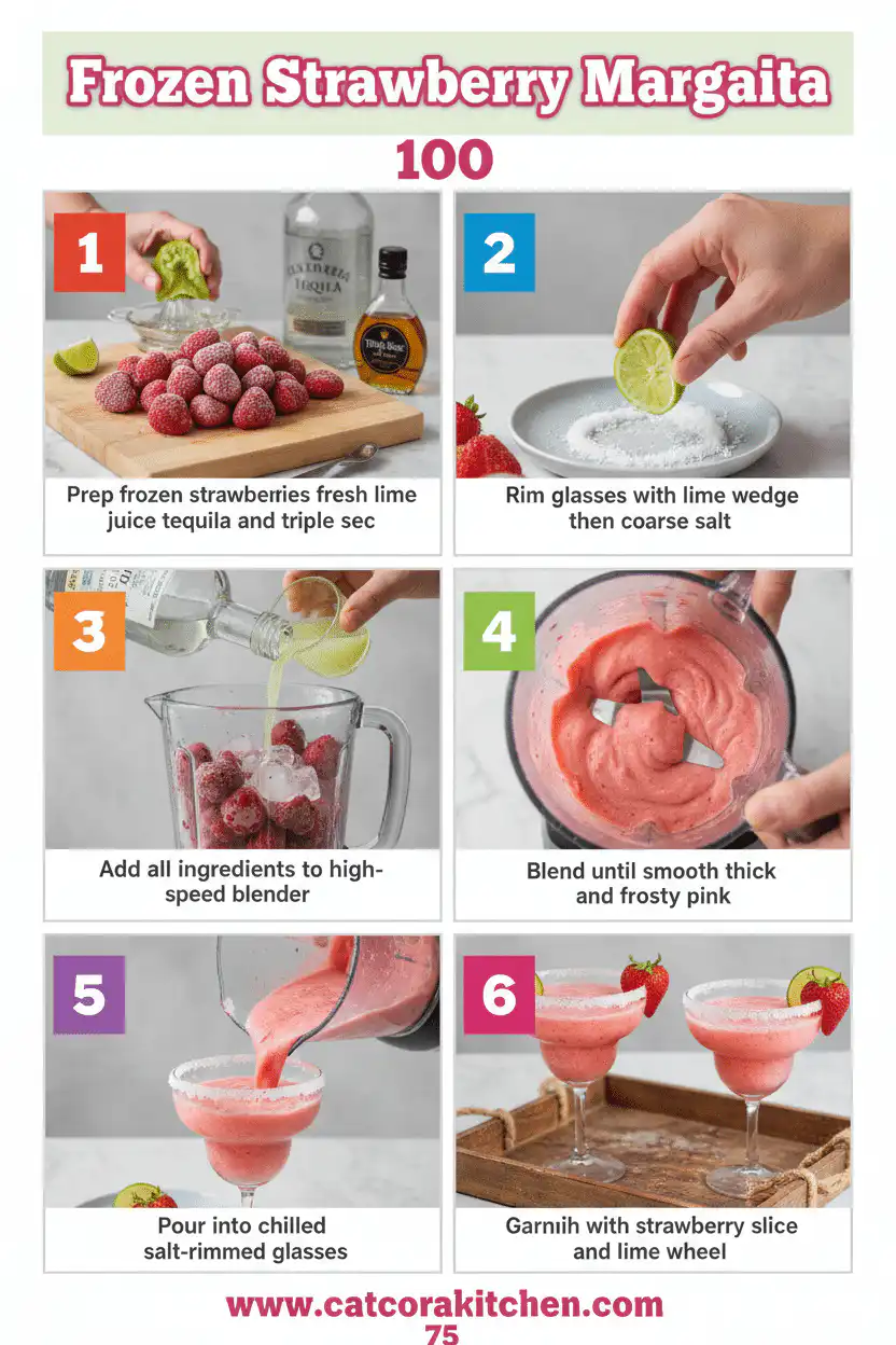 Frozen strawberry margarita How to Make