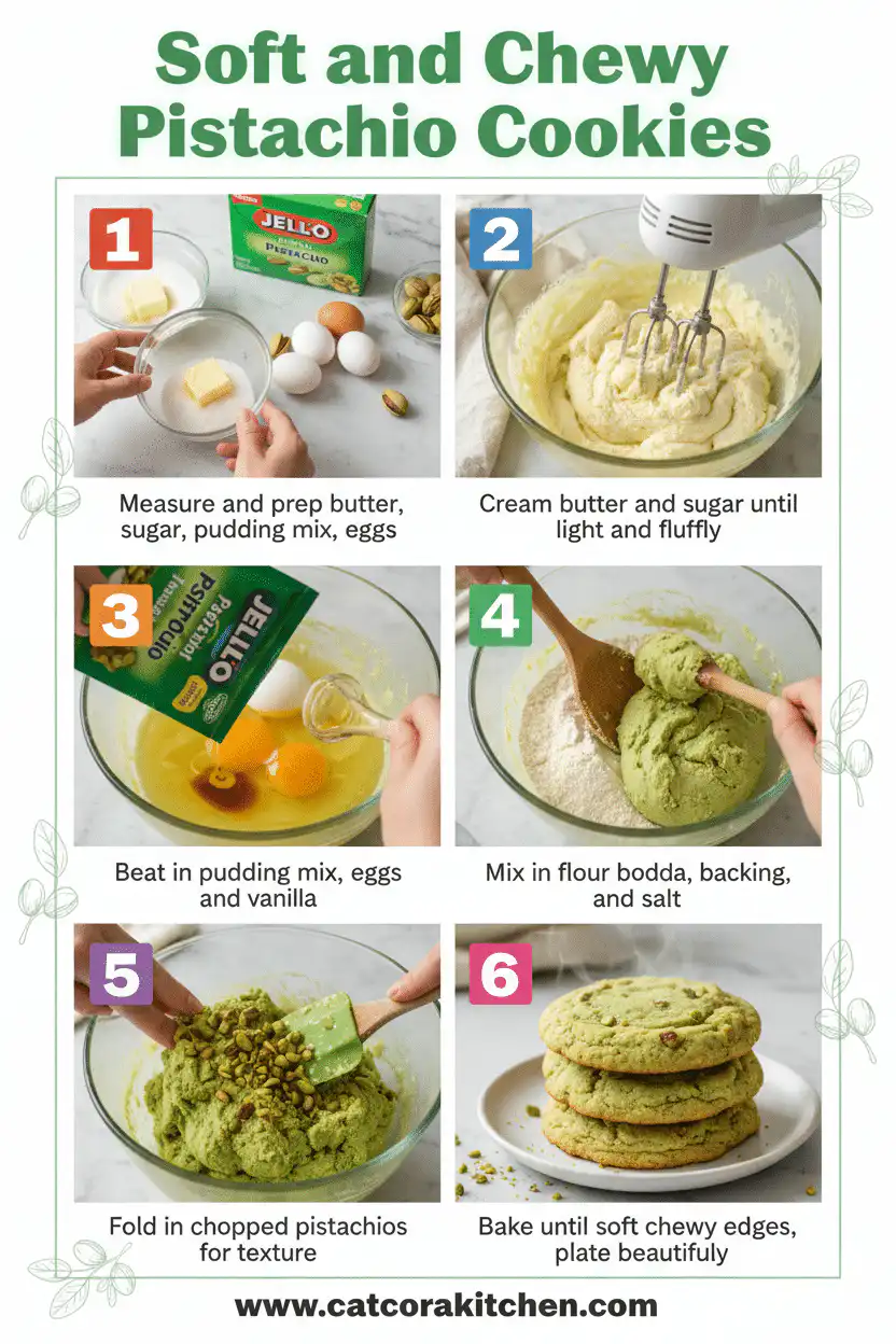 Pistachio pudding cookies How to Make