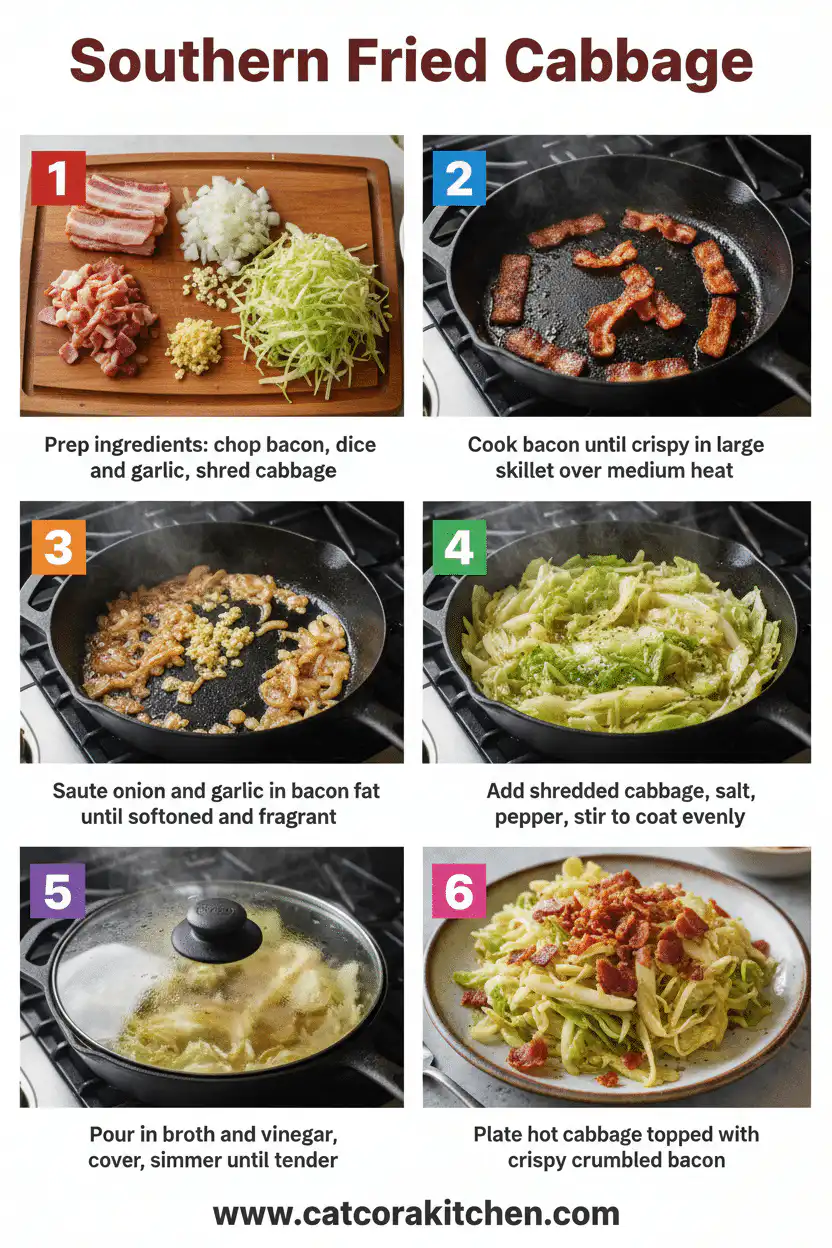 Southern fried cabbage how to make