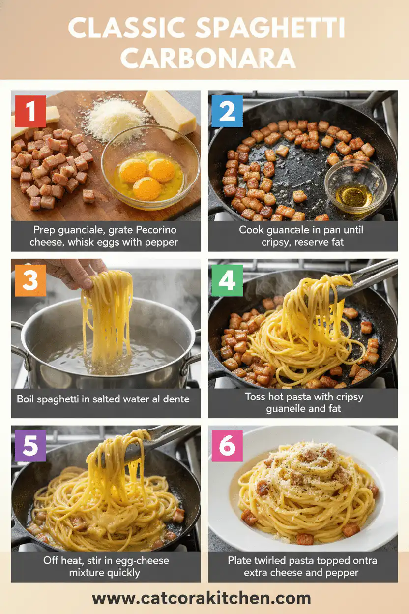 Spaghetti carbonara how to make