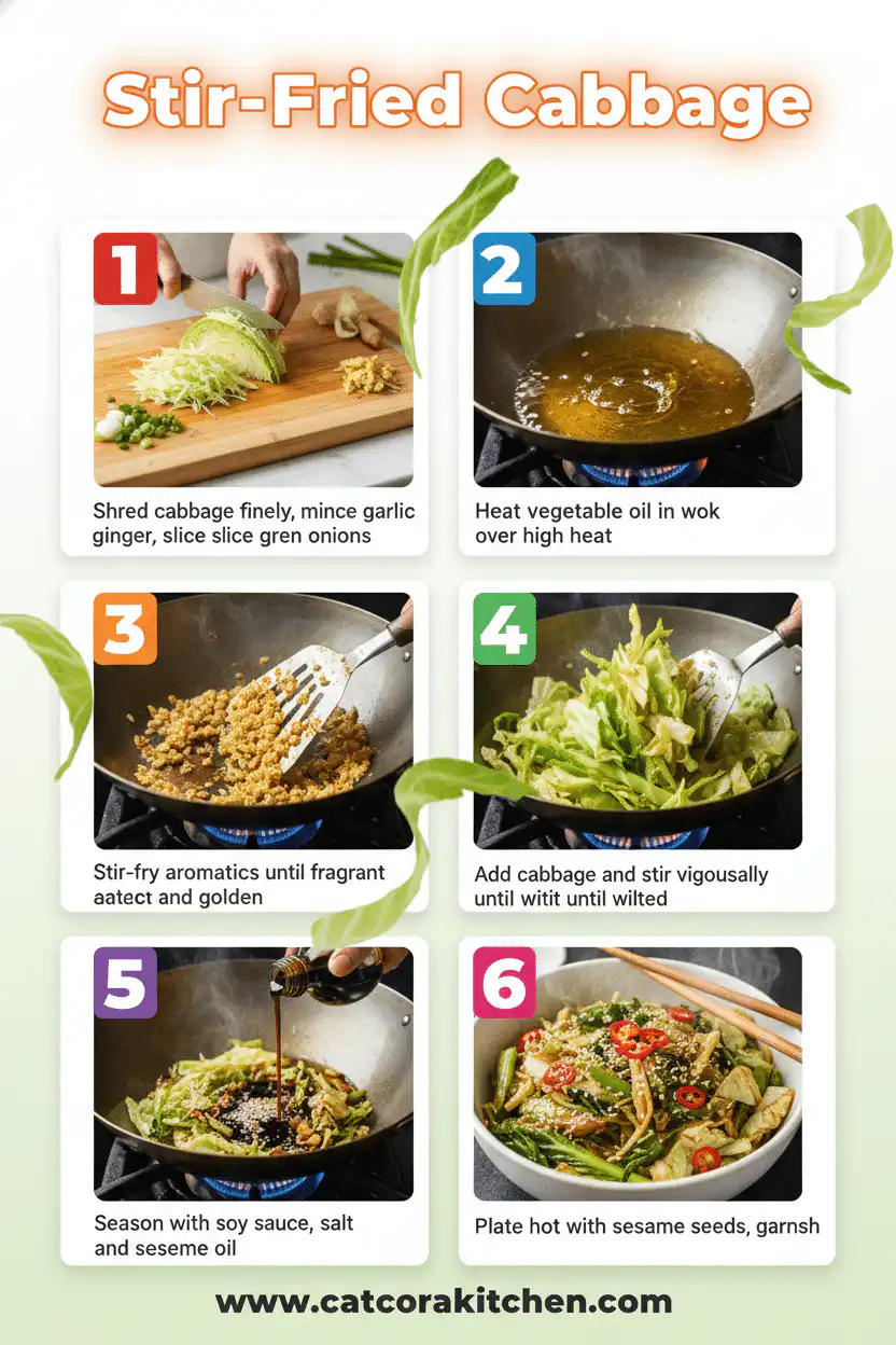 Stir-fried cabbage how to make