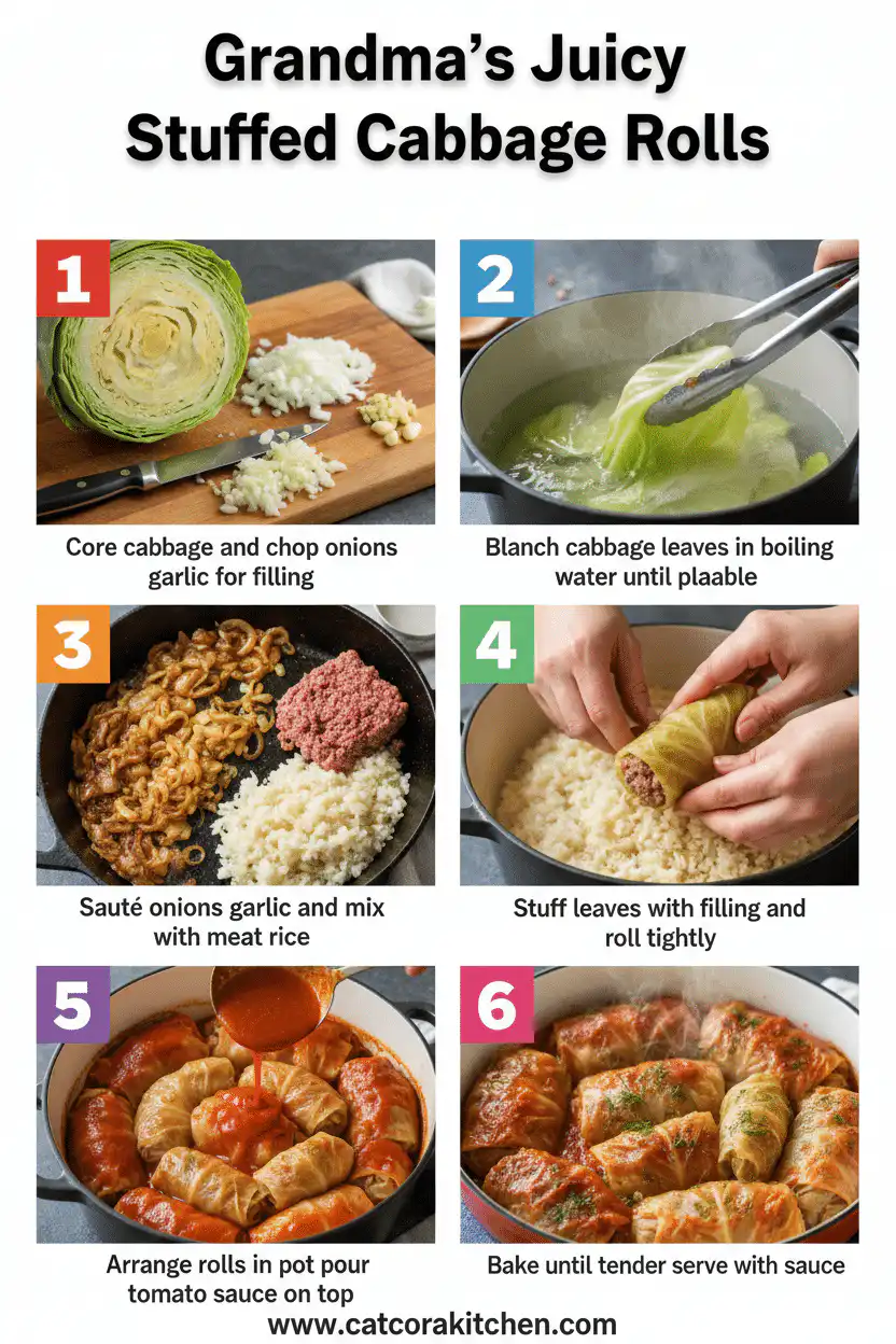 Stuffed cabbage rolls How to Make