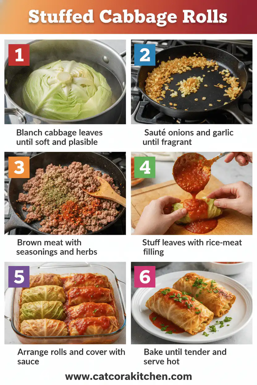 Stuffed cabbage rolls how to make